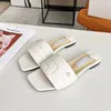 Summer Women's Flat Sheepskin Slippers Designer Fashion Versatile Slippers Luxury Ladies Beach Leather Sandals