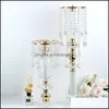 Party Decoration 10Pcs 76 Cm 50Cm Tall Crystal Wedding Flower Stand Luxury Table Centerpiece For Marriage Event Drop Delive Bdesports Dhz96