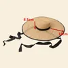 Cappelli a tesa larga 202204-HH5203 Chic Model Show Summer Straw Stile cinese Processo di tessitura a mano Scava fuori Leisure Lady Sun Cap Women Hat