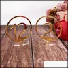Party Decoration Acrylic / Wooden Round Shape Table Numbers With Rec Base For Restaurant Wedding Shower Desktop Drop Delivery Bdebag Dh4Xr