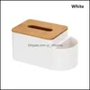 Tissue-Boxen Servietten Kreative Desktop-Sundries Aufbewahrungsbox Home Wohnzimmer Serviette Feuchttücher Rollenpapierhalter Drop Delive Yydhhome Dh8Pd