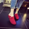 2022 Summer Sandals Men's Closed Toe Slippers Suede Leather s For Men Women Garden Slides Unisex Big Size 35- 2106246431162