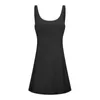 lu-301 Yoga Outfits Dress Gym Clothes Women Anti Light Tennis Skirt High Elastic Comfortable Sports Outdoor Yoga Tank Shirt Suit with Bra