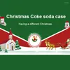 Christmas Decorations Creative Brushed Fabric Beverage Bottle Cover Wine Coke Soda Protective