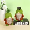 Succulent Gnomes Green Plants Tiered Tray Decoration Plush Tomte Doll Decor Cacti Nordic Dwarf Garden Gifts RRE14394