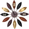 Wandklokken Art Vintage Clock Iron Modern Design Watch 3d Noordse wandklok Reloj de Pared Room Decoration cadeau