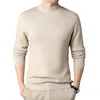 Heren truien mannen trui solide pullovers mock nek veer en herfst slijtage dunne mode onderhirt maat m tot 4xl 220922