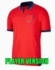 Fans Player version 2022 Englands Soccer Jersey Inglaterra Kane Sterling Rashford Sancho Grealish Foden Saka 22 23 National Football Shirt Men Kids Kit Set Uniform