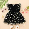 Girl Dresses Cute Summer Baby Dress Toddler Small Daisies Patchwork Tulle Clothes Princess Party Birthday Costume Infant