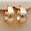 Boucles d'oreilles cerceau 10 paires/lot à la mode plaqué or rond cuivre pour femmes filles mode bijoux accessoires cadeau de fête de mariage