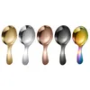 Short Soup Spoons Stainless Steel Ice Cream Dessert Spoon Cutlery Gold Home Restaurant Kitchen Dining Flatware Tableware Tool