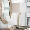 Lampy stołowe sypialnia nocna sypialnia prosta nowoczesna kreatywna retro osobowość skorupa el caky gościnny model europejski