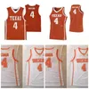 SJ NCAA College Texas Longhorns Basketball Jersey 22 Blake Nevins 30 Brock Cunningham 55 Elijah Mitro-Long 0 Avery Bradley Customed