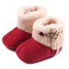 Boots Infant Toddler Winter Baby Girls Boys Solid Color Snow Warm Snowfield Booties Boot For Born Moccasins Shoes