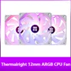 Computer Coolings Thermalright 12mm Addressable ARGB Sync White Chassis Fan Silent Desktop 120cm Case Cooling CPU Cooler