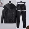 2022 Top Brand Pp Skull Men Tracksuit Cotton 2-piece Hooded Sweatshirt Pants Sportswear Plein Hoodie Clothes Ropa Deportiva Con Capucha 881