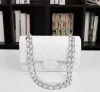 Bolso de diseñador Hombro Cadena de plata Bolsa de embrague Solapa de la más alta calidad Totes Bolsas Cartera Monedero de terciopelo Letras dobles Cerrojo Cintura Rayas cuadradas Mujeres Handba