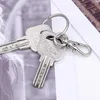 Keychains 120pcs Swivel Lanyard Snap Hook Metal Lobster Clasp met sleutelringen