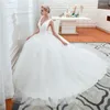 Wedding Dress Sexy Deep V-Neck Fashion 2022 High-end Lace Appliques A-Line Sleeveless Gowns Brides With Brusgh Train