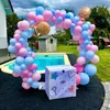 Parti dekorasyon ferforje Düğün Mary Yen Doğum Günü Ücretsiz Balon Arka Plan Arch Çerçeve Aşama Dışarı