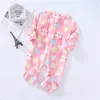 Pijamalar Erkekler İçin Bebek Kızlar Kalın Sıcak Pijama Sonbahar Çocuk Flanel Onesies Tulumlar Kış Çocukları Karikatür Battaniyesi Sweetwear 220922