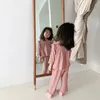 Pyjama's babymeisje pakken lente herfst casual slaapkleding kinderen s Koreaanse stijl kleding sets voor kinderen huiskleding 2 stks 220922