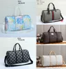 Fashion Travel Bags Large Capacity Women Men Plaid Leather Waterproof Boarding Gym Bags Weekend Trip Duffle Bag