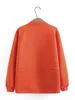 女性Sプラスサイズのアウターコート衣料品ジャケット秋のショー薄いレジャー女性ジッパー野球カラーコート220922