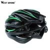 Cykelhjälmar West Cykling Cykling Integreringsmatad hjälm Bike Bicycle Road Mountain Bortable Casco Ciclismo 54-62CM One Size Safety Helmet T220921