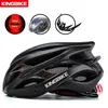 Caschi da ciclismo KINGBIKE Casco da ciclismo Casco da bicicletta ultraleggero CPSC Certificato CE Casco da bici MTB Luce posteriore Visiera parasole Caschi da bicicletta T220921