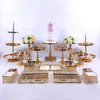 Articoli per feste 7-16 PC Crystal Metal Wedding Cake Stand Rack Set Festival Display Vassoio Cupcake