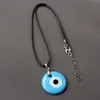 S3227 bijoux fantaisie verre mauvais œil pendentif collier pour femmes corde yeux bleus colliers