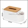 Tissue-Boxen Servietten Kreative Desktop-Sundries Aufbewahrungsbox Home Wohnzimmer Serviette Feuchttücher Rollenpapierhalter Drop Delive Yydhhome Dh8Pd