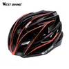 Cykelhjälmar West Cykling Cykling Integreringsmatad hjälm Bike Bicycle Road Mountain Bortable Casco Ciclismo 54-62CM One Size Safety Helmet T220921