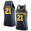 Sj NCAA College Michigan Wolverines Basketball Jersey 0 David DeJulius 11 Castleton 14 Harrison 15 Sj n Teske Cousu sur mesure