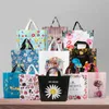 Cadeau cadeau 20pcs modèle sacs en plastique pour l'emballage d'affaires cadeau imprimé bijoux sacs à provisions pour boutique shopping bonbons bonbons fête 220922