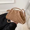 Evening Bags Famouse Brand Handbag Y2k Small Tote Designer Pleated Shoulder Bag For Women Clutch Purses Crossbody Long Belt