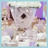 Decora￧￣o de festa Casamento Europeu Rom￢ntico Cristal Flor Stand Table Western com um Guia de Rota da Cortina de Conta Droga Droga 202 Bdebag Dhsry