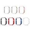 Hard PC Acrylic Plastic Watch Case för Apple Watch IWatch S8 Ultra 49mm Transparent Black Red Blue Gold Pink Cases With Retail Box