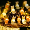 Party Decoration Easter String Lights for Home Morot Fairy Light levererar Happy Kids GiftSpartypartyparty Drop Delive BDESPORTS DH9JV