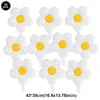 Party Decoration 5/10pcs/Lot 18Inch Daisy Balloons White Flower Foil Baby Shower Birthday Wedding Decorations Summer Globos