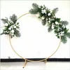 Party Decoration Wedding Arch Golden Wrought Iron Single Tube Ring Shelf Background Decorative Round Flower Door Props Drop De Bdebag Dhwog