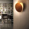 Lampada da parete Moderna Semplice Corridoio Corridoio Comodino Soggiorno Camera da letto Rotonda Oro Argento Rame LED Decorazioni per la casa Luce 220V