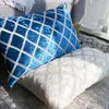 枕の手作りカバーケースカバーホームリビングルームの装飾投げ白いソファノルディックリボン刺繍50x30 45x45 cm