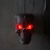 Ropa para perros Decoración de Halloween Juguetes eléctricos Horror Inducción de sonido Cráneo brillante Fool's Tricky Props 220921