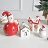 Christmas Decorations Merry Nordic Year Home Ceramic Ornaments Year's 220921