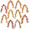 Fall Garlands Maple Leaf 175cm Hanging Vine Artificial Autumn Foliage Garland Halloween Thanksgiving Decor for Home Wedding Fireplace Party