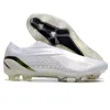 Chaussures de football pour hommes X SPEEDPORTAL FG Crampons Semelle de placage Bottes de football en tricot Sol ferme Cuir souple Confortable Scarpe Calcio