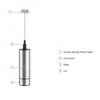 Double Spring Head Milk Frother Frother Handheld Bateria operada por viagens de café Distradora de bebidas de aço inoxidável para chocolate rre14371