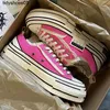 Xvessels/Vessel same Jianhao's Wu pink low top raised thick soled canvas shoes vulcanized for men and women beggars DG9H
